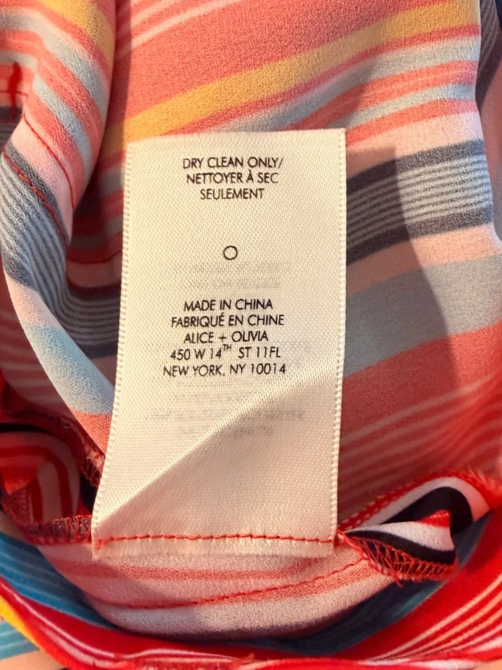 Alice + Olivia High Waist Flutter Stripe Shorts 0